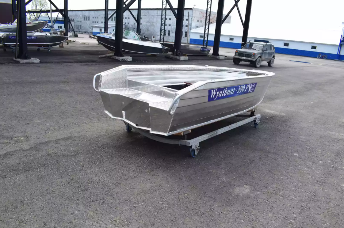 Алюминиевая лодка Wyatboat-390Р Увеличенный борт в Электростали