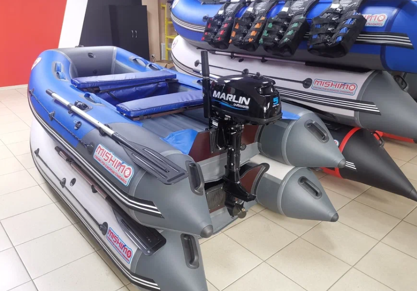 КОМПЛЕКТ ЛОДКА MISHIMO LITE 315 + МОТОР 5л.с в Электростали