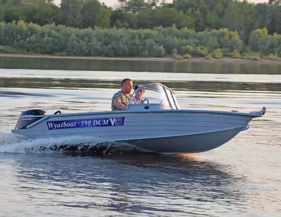 Алюминиевая лодка Wyatboat-390 DCM в Электростали