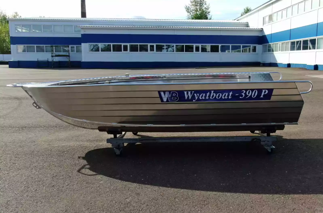 Алюминиевая лодка Wyatboat-390РМ увеличенный борт в Электростали