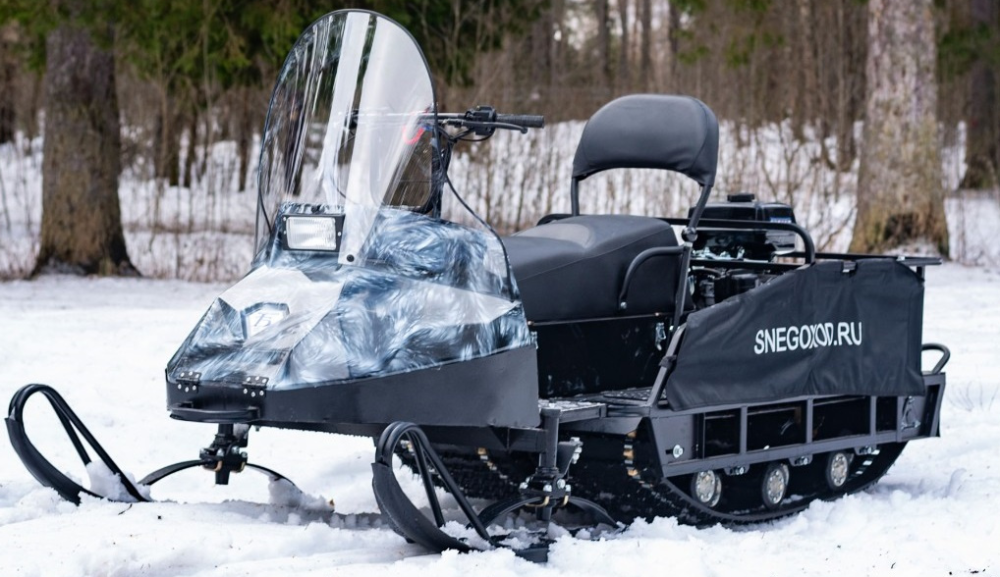 Миниснегоход Бурлак Егерь Экспедитор 15 л.с. , реверс, тормоз, капот белый в Электростали