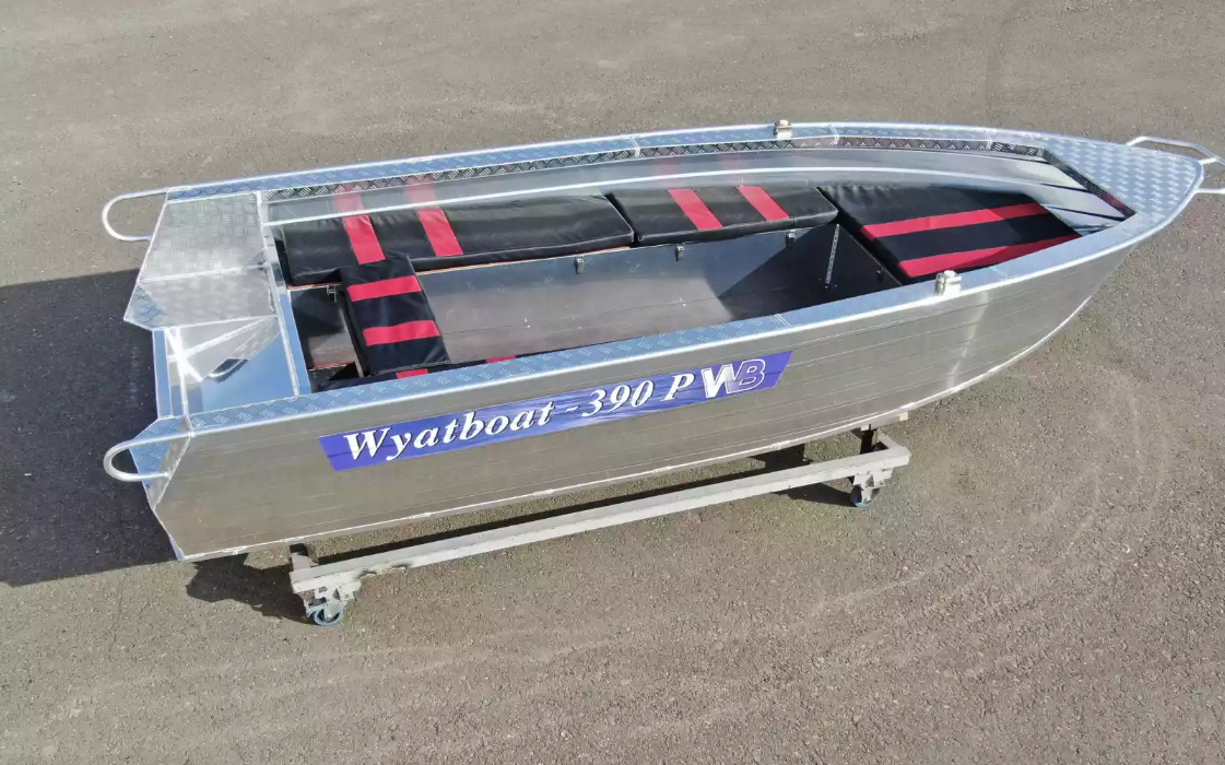Алюминиевая лодка Wyatboat-390РМ увеличенный борт в Электростали
