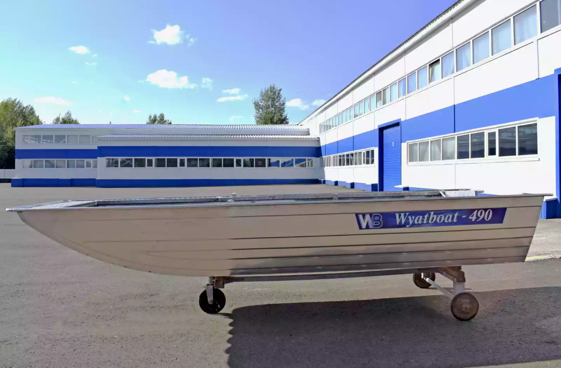 Алюминиевая лодка Wyatboat-490 Jonboat в Электростали
