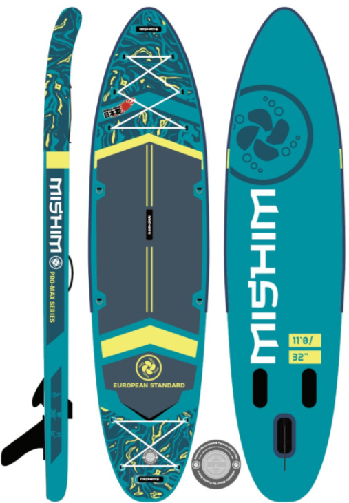 SUP (САП) Доска MISHIMO PRO-MAX Light Teal 12,6’ (385см) в Электростали