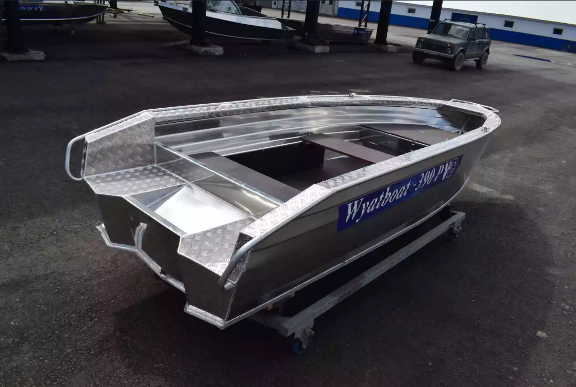 Алюминиевая лодка Wyatboat-390Р Увеличенный борт в Электростали
