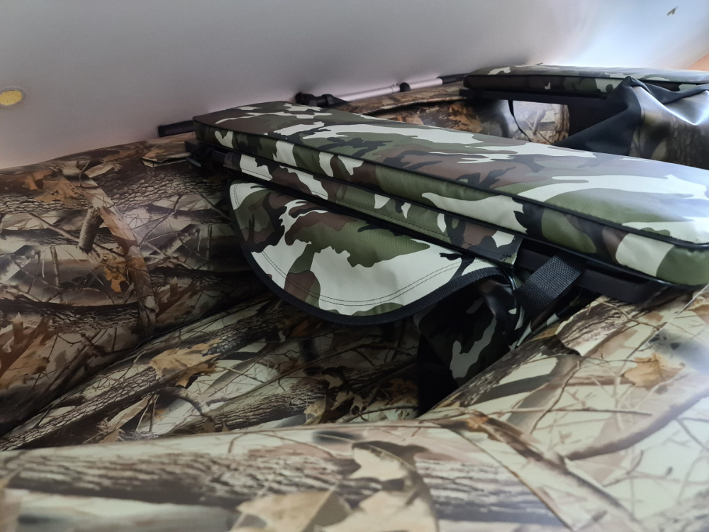 КОМПЛЕКТ МЯГКИХ НАКЛАДОК С СУМКОЙ ДЛЯ ЛОДОК 80Х20 КАМУФЛЯЖ в Электростали