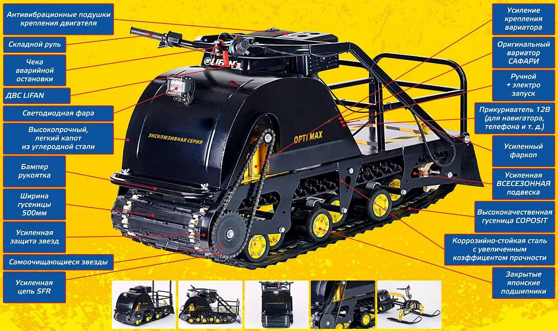 Мотобуксировщик OPTI MAX 15 в Электростали