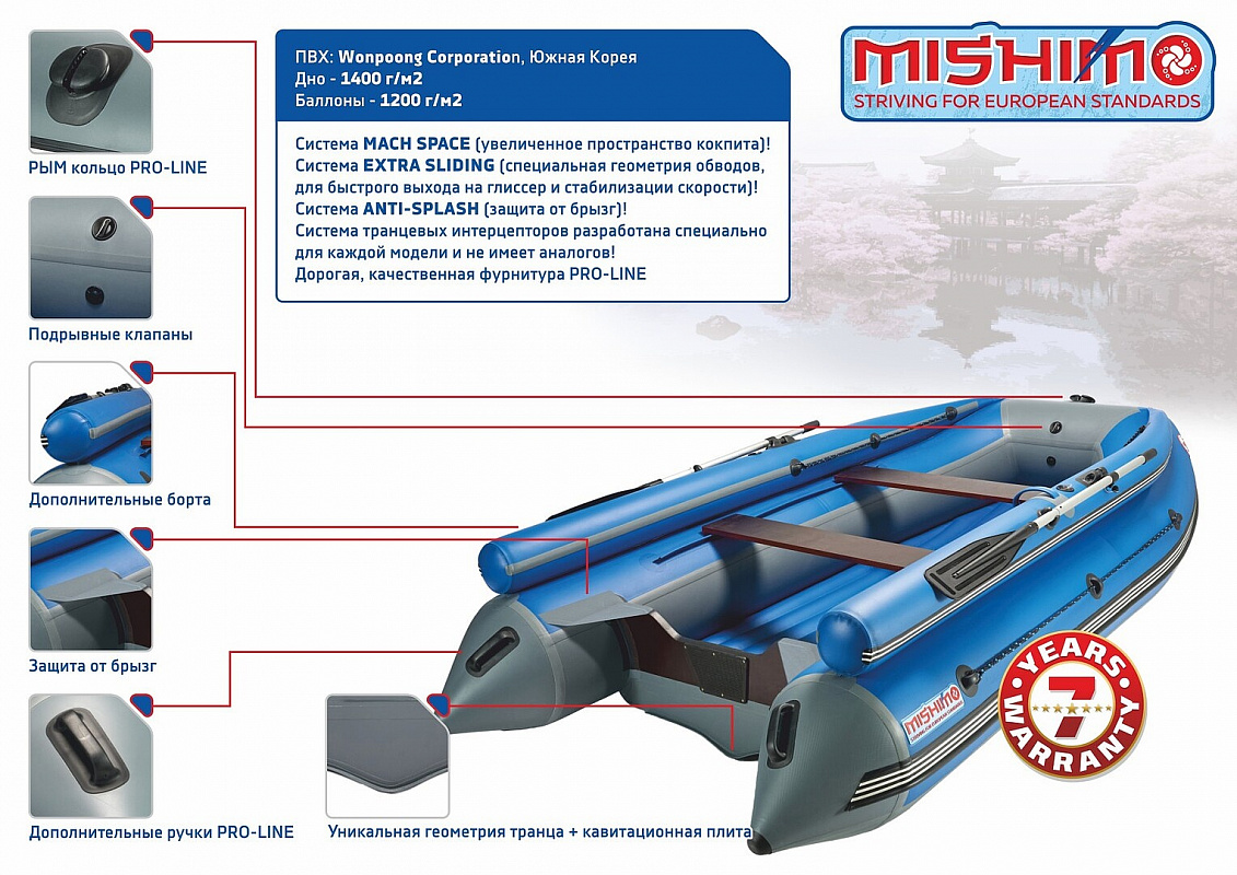 Лодка MISHIMO FAMILY LITE DF 390 в Электростали