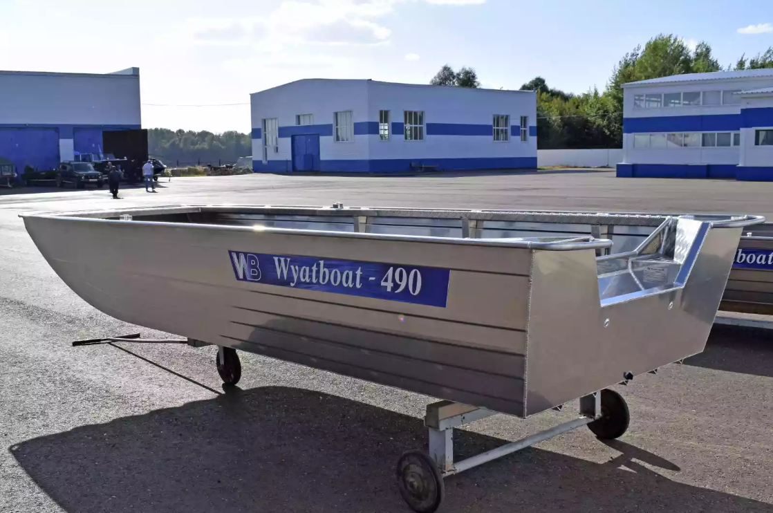 Алюминиевая лодка Wyatboat-490 Jonboat в Электростали