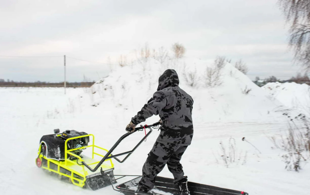 Мотобуксировщик Бурлак ХОЗЯИН-1 (капот металл) в Электростали