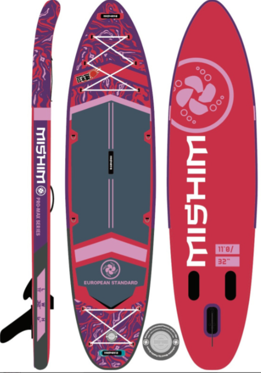 SUP (САП) Доска MISHIMO PRO-MAX Viva Magenta 10.8’ (330см) в Электростали