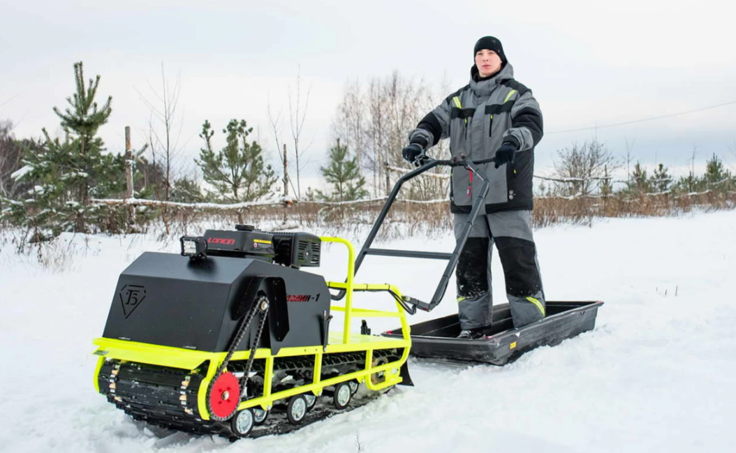 Мотобуксировщик Бурлак ХОЗЯИН-1 (капот металл) в Электростали