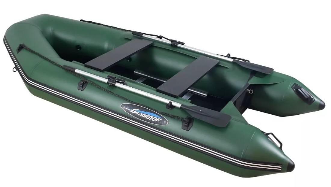 МОТОРНО-ГРЕБНАЯ ЛОДКА ПВХ GLADIATOR А 340 ТК С ФАНЕРНЫМ ПОЛОМ в Электростали