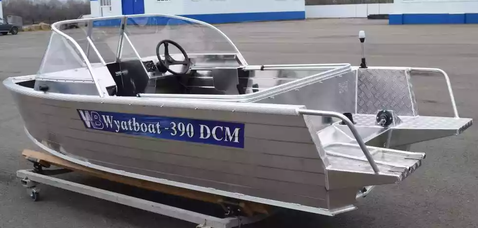 Алюминиевая лодка Wyatboat-390 DCM Увеличенный борт в Электростали
