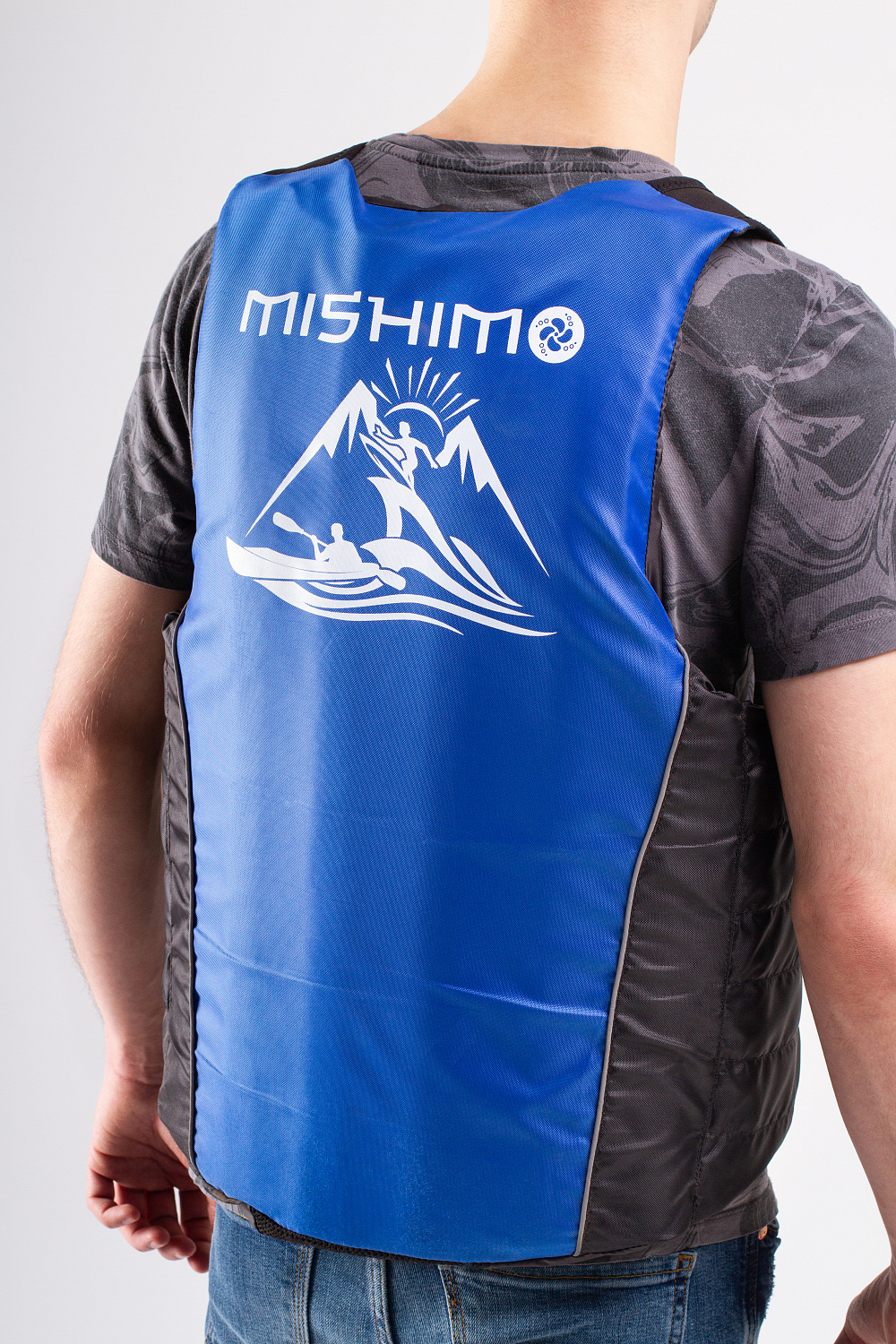 Жилет спасательный MISHIMO PRO Премиум качества Черно-синий в Электростали