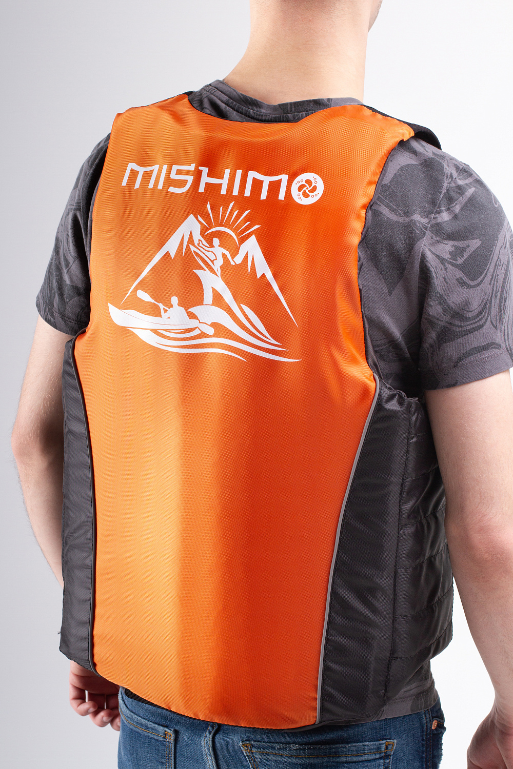 Жилет спасательный MISHIMO PRO Премиум качества Черно-оранжевый в Электростали